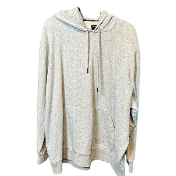 NWT Shaquille O’Neal Men’s Big & Tall Gray Drawstring Pull Over Hoodie - 3XL - Picture 1 of 8